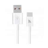 Кабель USB 2.0 Type-C - 1.2 м Hoco UPT02 Knitted Type-C white