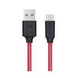 Кабель USB 2.0 Type-C - 1.2 м Hoco X11 5A Rapid Type-C black-red