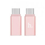 Переходник Hoco Micro and Type-С rose gold