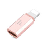 Переходник Hoco Micro USB to Lightning rose gold