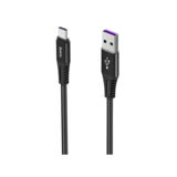 Кабель USB 2.0 Type-C - 1 м Hoco X22 Quick 5A Type-C black