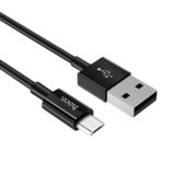 Кабель USB 2.0 Micro - 1.0 м Hoco X23 Skilled charged microUSB black