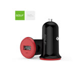 Автомобильное зарядное Golf GF-C5 (1USB,1А) black