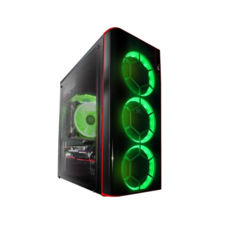  Frime Vision green led,  , Midi-Tower, ITX, microATX, ATX,  0.6 ,  3 120 LED Green;  : 1 80/92 ; 1x USB 3.0, 2x USB 2.0,  378  173  418  (Vision-U3-3GSRF-WP)