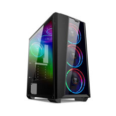  Frontier RAIDER RA08A ATX Middletower case w/USB3.0*1+USB2.0*2+ HD w/3*12cm 5 colors fan (fixed) in front