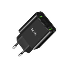  - USB 220 Hoco C25A (EU) (2USB, 2.2.A) black