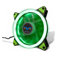  120 mm Frime Iris LED Fan Double Ring Green (FLF-HB120GDR), 120x120x25mm