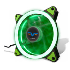  120 mm Frime Iris LED Fan Single Ring Green (FLF-HB120GSR), 120x120x25mm