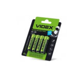 Батарейка R6 Videx щелочные LR6/AA 4pcs SHRINK CARD блистер