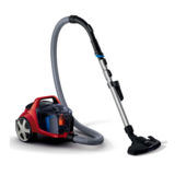 Пылесос безмешковой Philips FC 8671/01, 2000/370Вт, регулятор мощности на корпусе, телескопическая трубка, объем пылесборника 1.7л, красный/черный