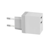 Зарядний пристрій USB 220В Hoco C23A haoke (EU) (2USB, 2.4А) white