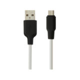 Кабель USB 2.0 Micro - 1.0 м Hoco X21 Silicone black-white