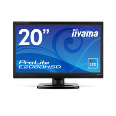  20" Iiyama  E2080HSD 1600 x 900 TN WLED  16:9 VGA + DVI + AUX Black  ..