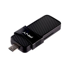 USB3.0 + OTG Flash Drive 16 Gb PNY Duo-Link Micro Black (P-FD16GOTGSLMB-GE)