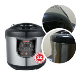 Уценка!Мультиварка Yummy YMC-510B, 700Вт, 5л, дисплей, антипригарная чаша, 10 программ, жарка, йогурт, детское питание, функции: отсрочка старта, поддержка температуры, 3D нагрев, черный/нержавейка -Вмятины на корпусе, скол пластика в нижней части.