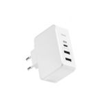 Зарядное устр-во USB Hoco C32A Xpress PD (EU) (3USB, 2.4A) white