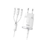 Зарядний пристрій USB 220В Hoco C38A Thunder (EU) (2USB, 2.4A) white