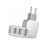 Зарядное устр-во Baseus Letour (2USB, 2.4A) white-grey