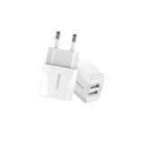 Зарядное устр-во Baseus Mini Dual-U (EU) (2USB, 2.1A) white