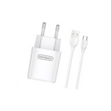 Зарядное устр-во Joyroom L-M226 + Micro USB кабель (EU) (2USB,2.4A) white