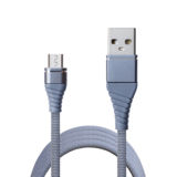 Кабель USB 2.0 Micro - 1.2 м Grand-X NM-012 2.1A, медь, Grey.Упаковка-гифтбокс с окном