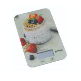 Весы кухонные Rotex RSK14-P Yogurt, 5кг, электронные, стекло/рисунок