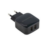 Зарядное устр-во USB REDDAX RDX-021, 2USB, 2.4-A, коробка, черный, + кабель MICRO USB.(гар. 12 мес.)