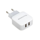 Зарядное устр-во USB 220В REDDAX RDX-021, 2USB, 2.4-A, коробка, белый+кабель TYPE-C(гар. 12 мес.)