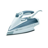 Утюг Braun TS 775 ETP, 2400Вт, паровой удар 200г/мин, защита от накипи, система "капля-стоп", самоочистка, подошва EloxalPlus, белый/серый