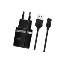  - USB 220 Hoco C12  Micro USB (2USB, 2.4) black