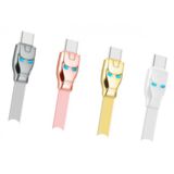 Кабель USB 2.0 Type-C - 1.2 м Hoco U16 magnetic adsorption Type-C silver