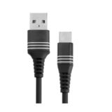 Кабель USB 2.0 Type-C - 1.2 м Hoco U46 Tricyclic silicone Type-C black