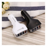 Автомобильное зарядное REDDAX RDX-110 Qualcomm Quick charge 3.0 , ЧЕРНЫЙ, 4-USB PORT, защита от пере