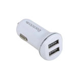 Автомобильное зарядное REDDAX RDX-102, БЕЛЫЙ, 2-USB PORT, 2.4A, защита от перегрузки. (гар. 12 мес.)