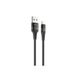 Кабель USB 2.0 Micro - 1 м Hoco U46 Tricyclic silicone MicroUSB black