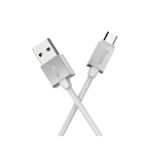 Кабель USB 2.0 Micro - 1 м Hoco U49 Refined steel MicroUSB white