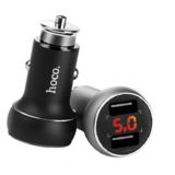 Автомобильное зарядное устр-во USB Hoco Z22 LCD (2USB 3.1A) black