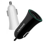 Автомобильное зарядное Usams US-CC013 (2USB, 2.1А) black