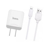 Зарядное устр-во USB 220В Hoco C22A c Lightning (EU) (1USB, 2.4А) white