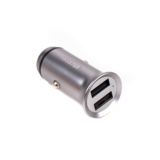 Автомобільний зарядний пристрій Maxxter UCC-22A, 3,1А, сірий
