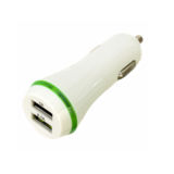 Автомобильное зарядное устр-во USB PATRON, 2 x USB 2.0 2A/1A WHITE PN-2USB-CAR-WH