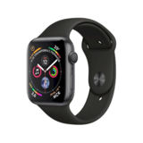 Часы Apple Watch 44mm Series 4 Space Gray w. Black Sport Band (MU6D2)