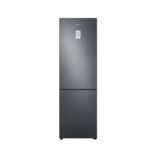 Холодильник с нижней морозилкой Samsung RB34N5440B1/UA, 344/246/98л, инверторный компрессор, электронное управление, дисплей, 1 компрессор, No Frost (полный), суперзаморозка, SilverNano Anti-bacterial, энергопотребление - класс А+, скрытая ручка, швг 59.5х192х67.5, графит