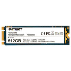  SSD M.2 PCIe 512GB Patriot SCORCH 2280  PCIe3.0x2 NVMe (PS512GPM280SSDR)-