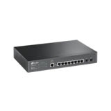Коммутатор TP-Link T2500G-10TS, управляемый, Gigabit Ethernet, SFP, USB, 20 Гбит/с, 8000 Кб, 2хSFP, 8x10/100/1000TX