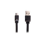 Кабель USB 2.0 Micro - 1.0 м Cablexpert CCPB-M-USB-10BK, премиум, 2.4А, плоский, оплетка, блистер
