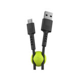 Кабель USB 2.0 Micro - 1.0м Pixus Soft кабель Micro USB, 2,1A, в комплекте с фиксатором, черный