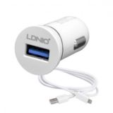 Автомобильное зарядное устр-во USB Ldnio DL-C12 c Lightning USB (1USB, 2.1A) white