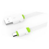 Кабель USB 2.0 Micro - 1.0 м Ldnio LS12 (2.1A) 1M MicroUSB white