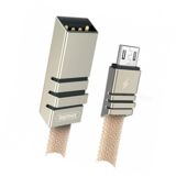 Кабель USB 2.0 Micro - 1.0 м Remax Weave Data RC-081m MicroUSB tarnish